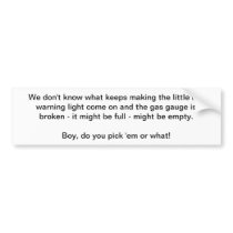 Got No Money Guide Anti-Theft Bumper Sticker 24