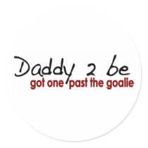Got One Past The Goalie Round Sticker