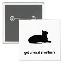 Got Oriental Shorthair? buttons