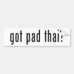 got pad thai? bumper stickers