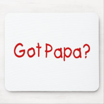 Got Papa (Red) Mouse Pad