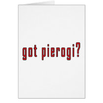 got pierogi? greeting card