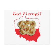 Got Pierogi Polish Map Postcards