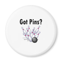 Got Pins? (Bowling) Fridge Magnets