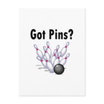 Got Pins? (Bowling) Postcard