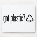 got plastic? Recycling Sign mousepads