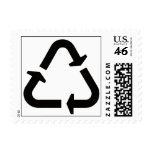 got plastic? Recycling Sign Postage Stamps