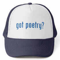 got poetry? mesh hat