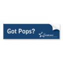 Got Pops? Bumper Sticker bumper stickers by NevadaPops Got Pops? Bumper Sticker bumper stickers
