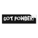 GOT POWDER? BUMPER STICKERS