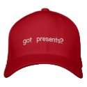 got presents? embroidered hats by nolanfamily got presents? embroidered hats