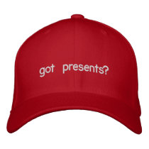 got presents? embroidered hats by nolanfamily got presents? embroidered hats