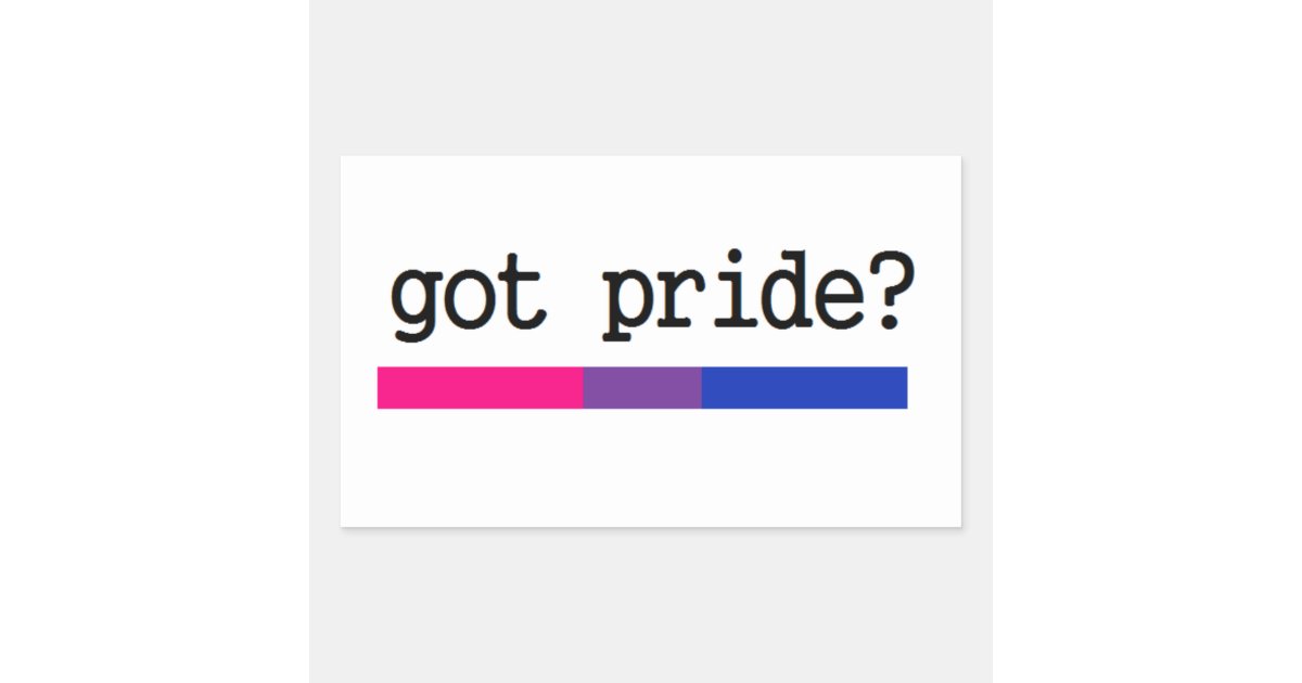 Got Pride Bisexual Bi Pride Sticker Zazzle