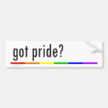 Got Pride? bumper stickers