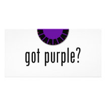 got purple? photo cards