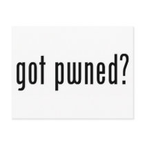 got pwned? postcards