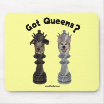 Got Queens Chess Dogs Mouse Pads