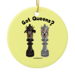 Got Queens Chess Dogs Christmas Ornament