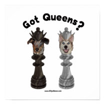 Got Queens Chess Dogs Poster