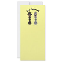 Got Queens Chess Dogs Rack Card Template