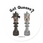 Got Queens Chess Dogs Sticker