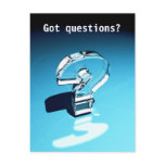 Got questions? postcard
