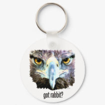 Got Rabbit? Keychain by artoffalconry Got Rabbit? Keychain