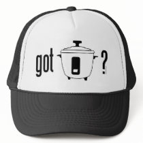 Got Rice? (cooker) hats by flipsidetshirts Got Rice? (cooker) hats