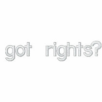 got rights? embroidered shirts