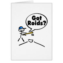 Got Roids Baseball Stickman Card