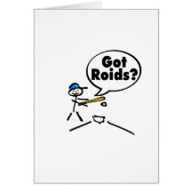 Got Roids Stick figure Card