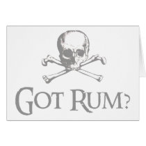 Got Rum Skull and Crossbones Cards
