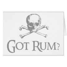 Got Rum Skull and Crossbones Cards