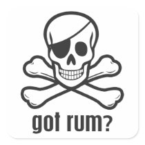 Got Rum? Square Stickers