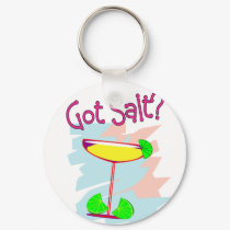 Got Salt? Margarita Lovers T-Shirts & Gifts keychains by gailg1957 Got Salt? Margarita Lovers T-Shirts & Gifts keychains