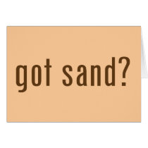got sand? greeting card