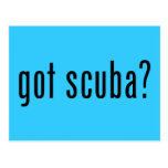 got scuba? postcard