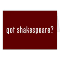 got shakespeare? cards