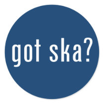 got ska? round stickers
