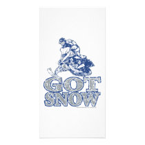 Got-Snow-Distressed-GreyBlu Photo Greeting Card