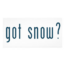 got snow custom photo card