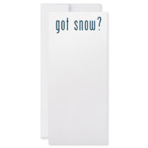 got snow rack cards