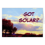GOT SOLAR card cards