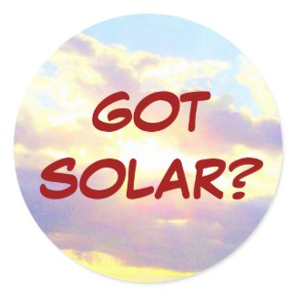 GOT SOLAR? sticker sticker