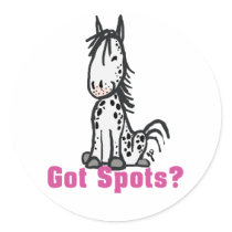 Got Spots? Appaloosa Round Sticker