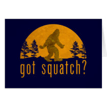 Got Squatch? Vintage Greeting Card