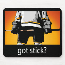 Got Stick? Hockey mousepad by sports_tshirts Got Stick? Hockey mousepad
