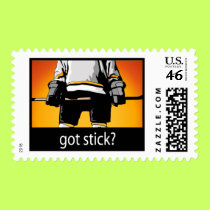 Got Stick? Hockey postage by sports_tshirts Got Stick? Hockey postage