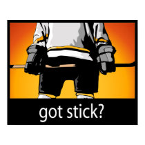Got Stick? hockey poster posters