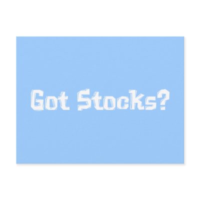 Got Stocks Gifts Post Card by Funny_Gifts